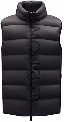 Moncler Amak Series Letter Logo Down Vest Charcoal Gray. H20911A0011053333934 Buy Moncler Amak Series Letter Logo Down Vest Charcoal Gray. H20911A0011053333934