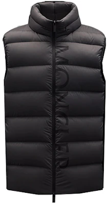 Moncler Amak Series Letter Logo Down Vest Charcoal Gray. H20911A0011053333934 Order Moncler Amak Series Letter Logo Down Vest Charcoal Gray. H20911A0011053333934