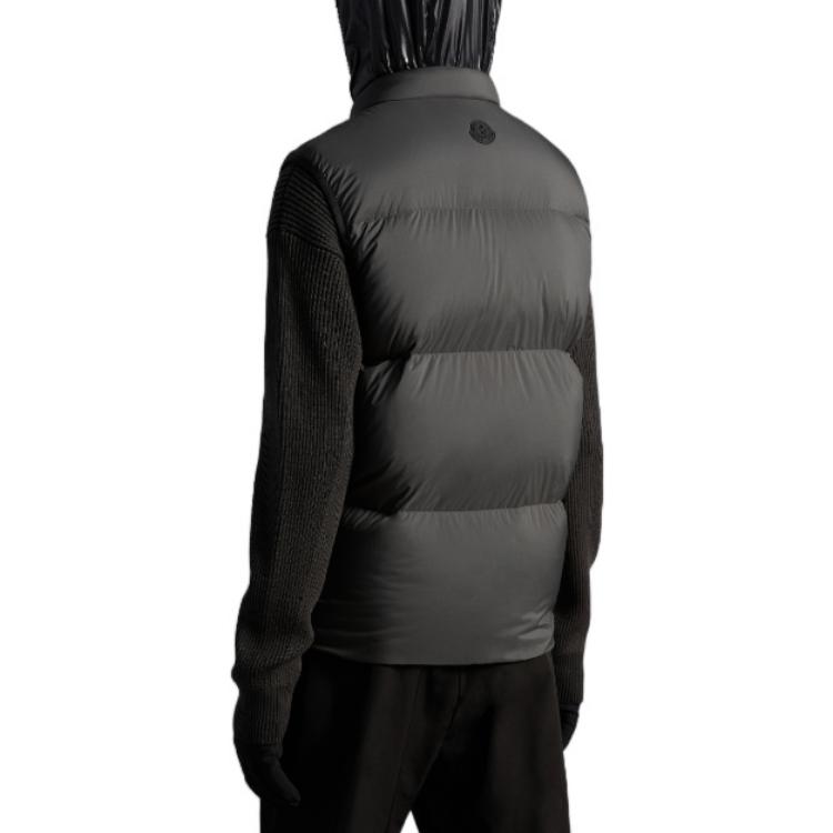 Moncler Amak Series  Letter Logo Down Vest Charcoal Gray. H20911A0011053333934 圖 4