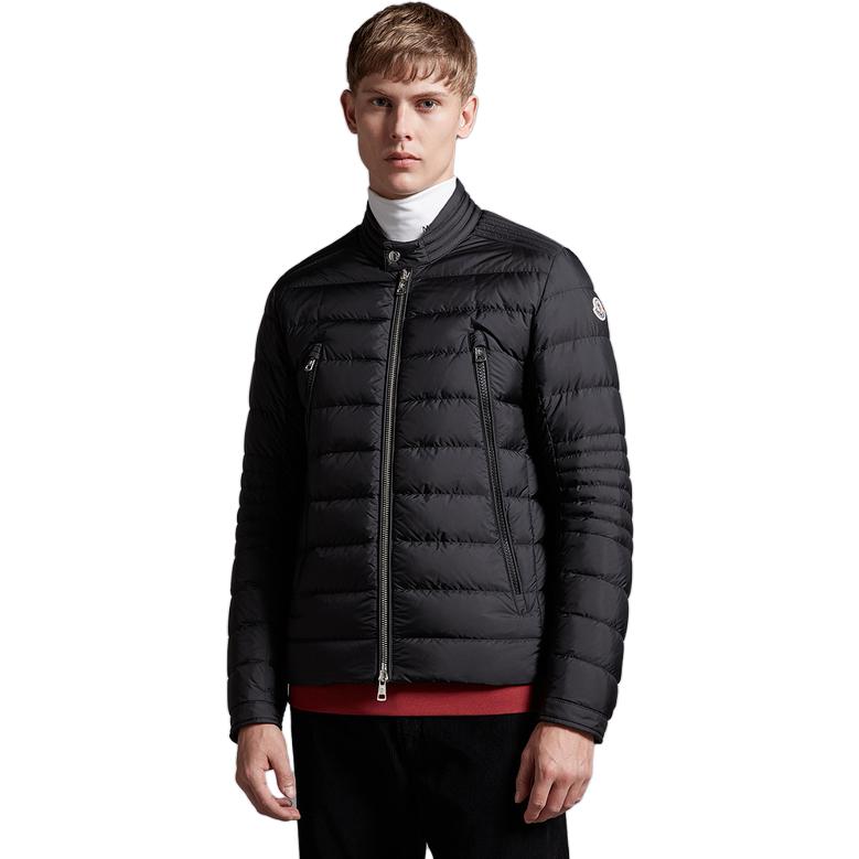 Shop Moncler Amiot 男女白色鵝絨立領羽絨外套 I20911A0010168352999