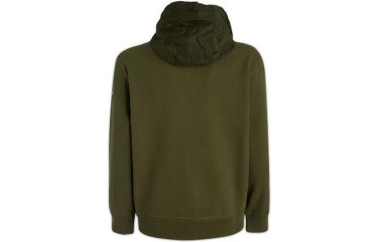 Lookbook Moncler Army Green Loose-Fit Hoodie Long Sleeve Sweatshirt 8G00034899WC-875