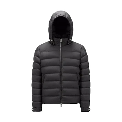 Moncler Arneb Series Short Down Jacket SS23 Unisex Black Hooded Puffer Jacket, Quilted. I20911A00134549SK999