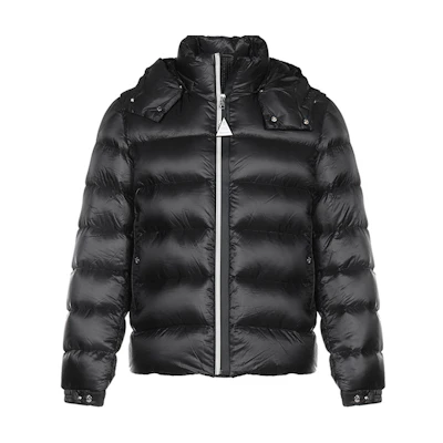 Moncler Arves Black Hooded Zip Puffer Jacket F20911A2010053334999