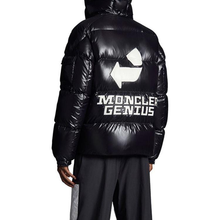 Moncler ASPIN Paris Nylon Down Jacket Unisex Black Hooded G209X1A000036895099B 圖 5