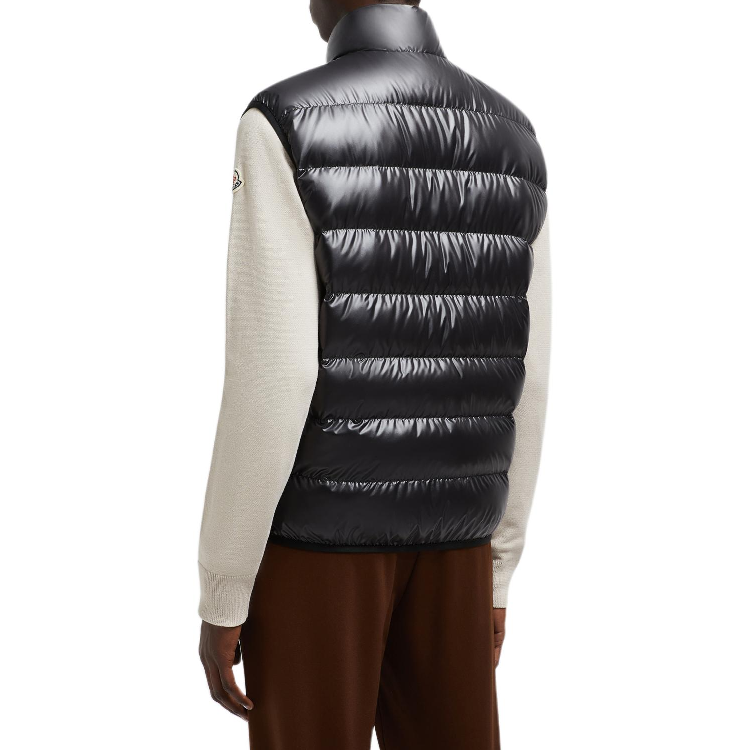 Purchase Moncler Aube FW24 Chaleco Acolchado Slim Texturizado Unisex Negro. J20911A00210595ZJ999