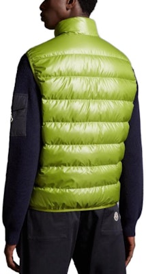 Moncler Aube Unisex Light Green Down Vest with Stand Collar I20911A00079595ZJ83O Shop Moncler Aube Unisex Light Green Down Vest with Stand Collar I20911A00079595ZJ83O