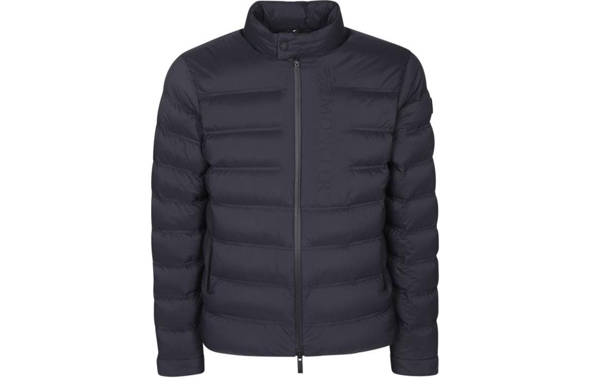 Moncler Autaret Logo Embroidered Black Down Jacket Unisex J10911A00022597EK999 圖 2