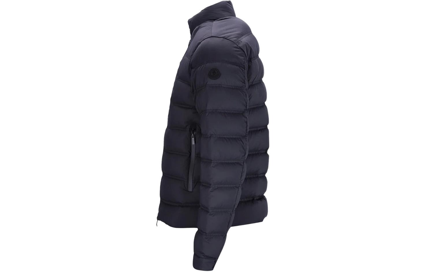 Moncler Autaret Logo Embroidered Black Down Jacket Unisex J10911A00022597EK999 圖 4