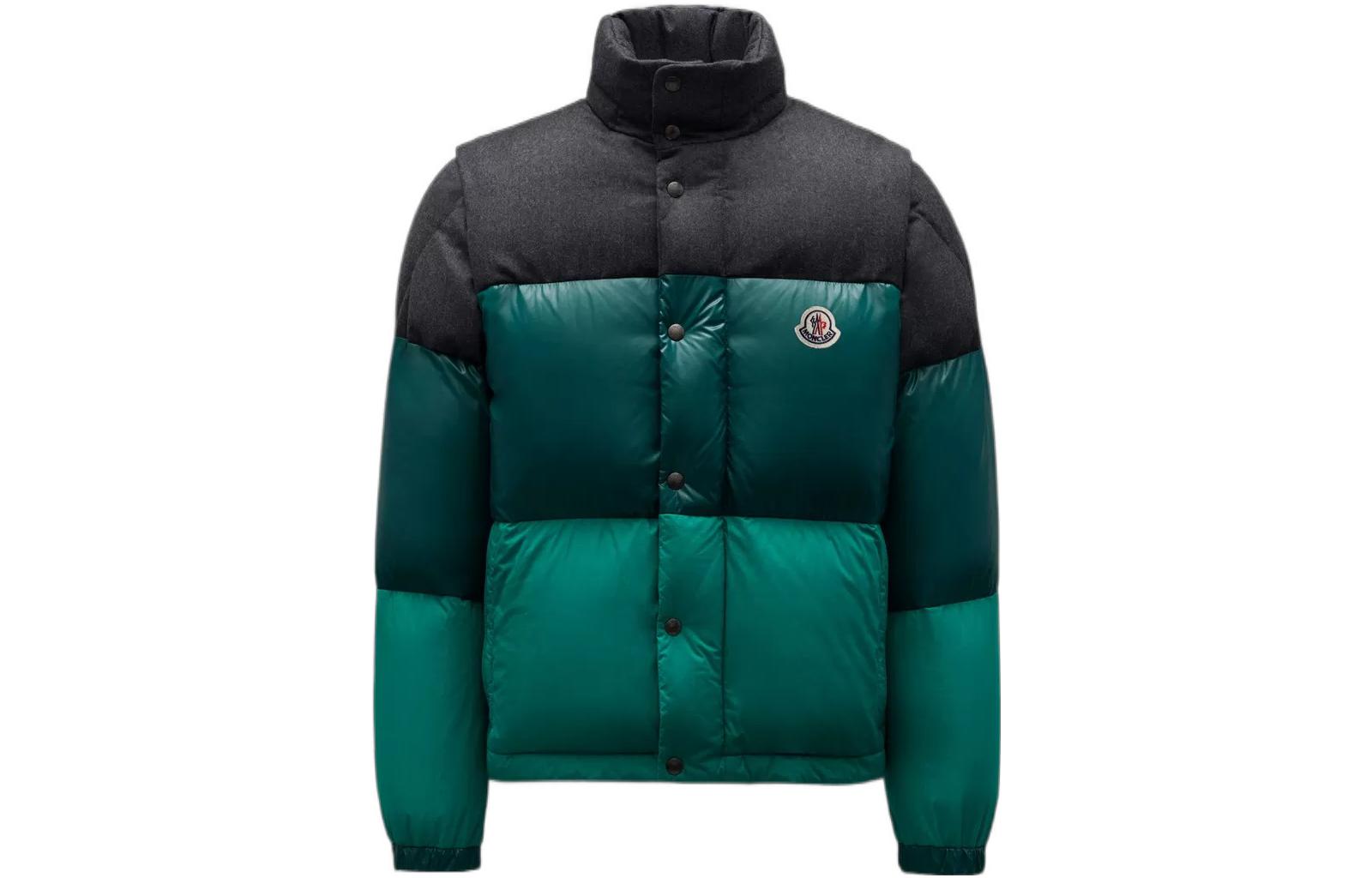 Order Moncler Aveillan Series Jaket Puffer Hijau Lengan Lepas. G20911A0004454272950