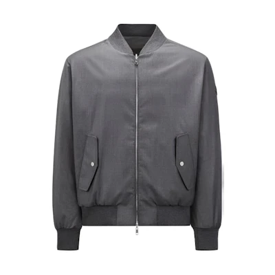 Moncler Aver Reversible Down Jacket Baseball Collar Deep Gray. J10911A00096595SB930