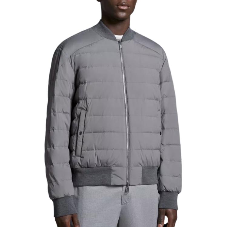 Moncler Aver  Reversible Down Jacket Baseball Collar Deep Gray. J10911A00096595SB930 圖 4