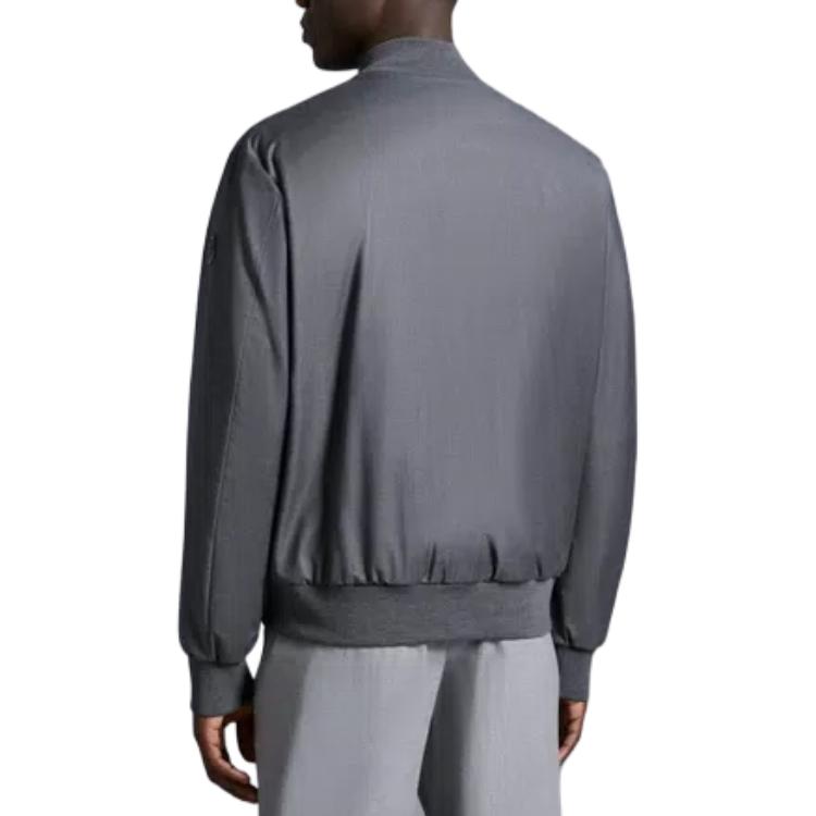 Moncler Aver  Reversible Down Jacket Baseball Collar Deep Gray. J10911A00096595SB930 圖 5