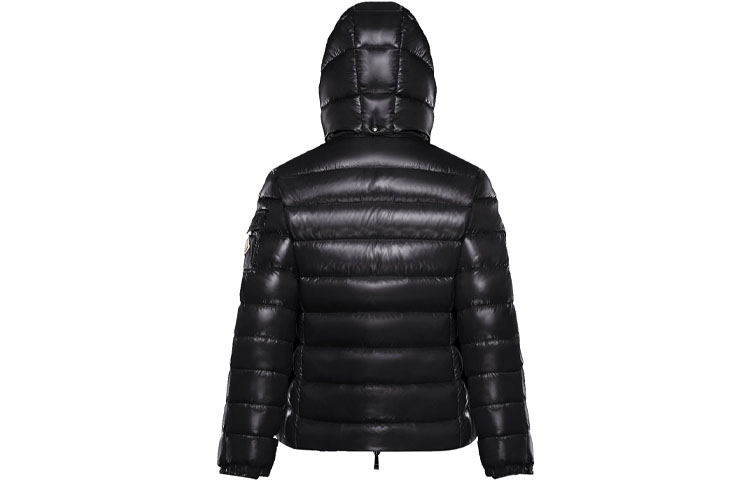 Moncler Bady Unisex Black Down Jacket with Logo Stand Collar 093468580568950999 圖 3