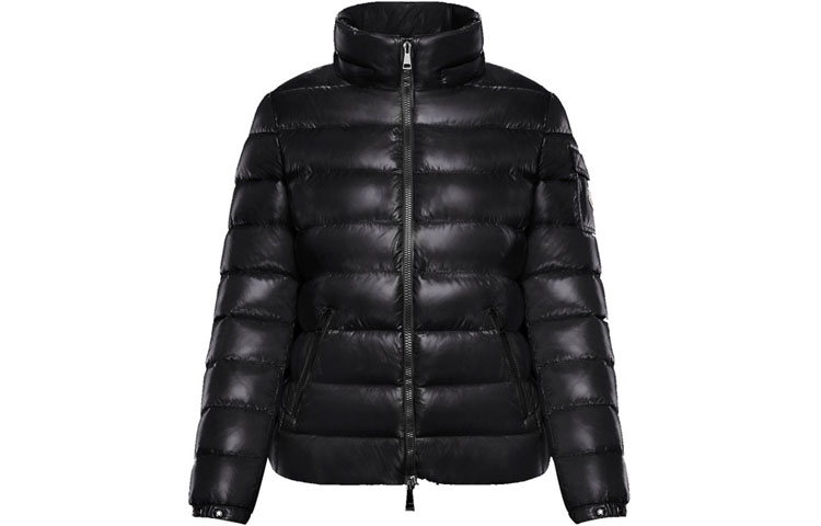 Moncler Bady Unisex Black Down Jacket with Logo Stand Collar 093468580568950999 圖 4