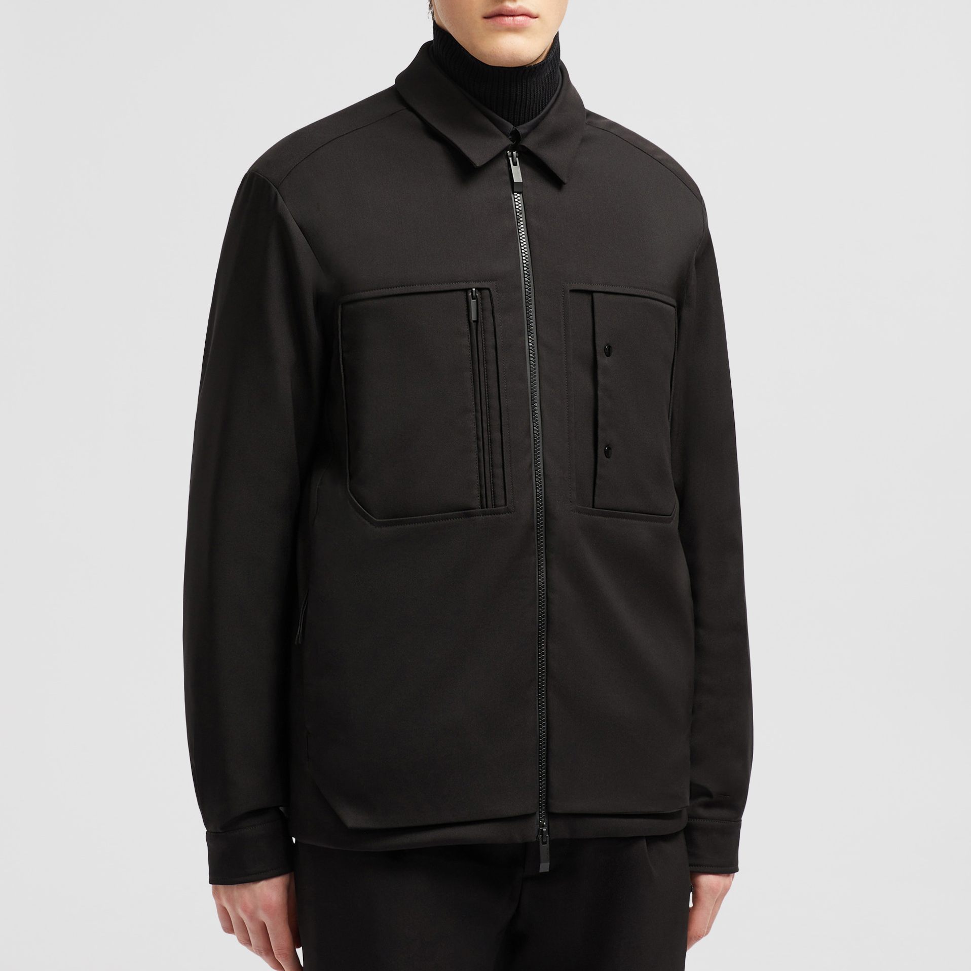 Moncler Balaitous FW24 Black Short Down Jacket with Zipper Collar Unisex. J20911G000085976O999 圖 3