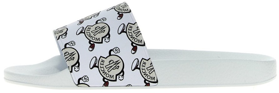 Moncler盟可睐 橡膠 套腳平跟 時尚涼拖 男款 白色 Buy Moncler盟可睐 橡膠 套腳平跟 時尚涼拖 男款 白色