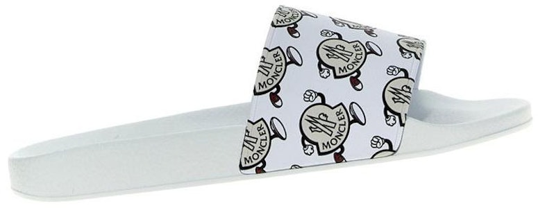 Moncler盟可睐 橡膠 套腳平跟 時尚涼拖 男款 白色 Shop Moncler盟可睐 橡膠 套腳平跟 時尚涼拖 男款 白色