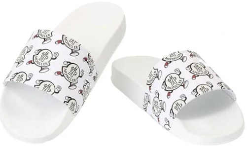 Moncler盟可睐 橡膠 套腳平跟 時尚涼拖 男款 白色 Purchase Moncler盟可睐 橡膠 套腳平跟 時尚涼拖 男款 白色