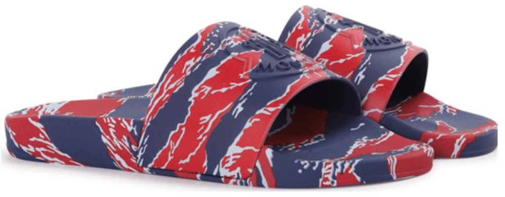 Moncler Basile Slide 'Tiger Print - Red Blue' H109A4C00070M1761455 Lookbook Moncler Basile Slide 'Tiger Print - Red Blue' H109A4C00070M1761455