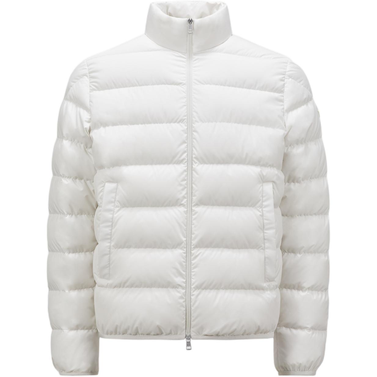 Moncler Baudinet FW24 Short Down Jacket White - Unisex Warm Puffer with Logo Trim. J20911A0007754A81034 圖 2