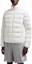 Lookbook Moncler Baudinet FW24 Jaket Pendek Putih Unisex - Jaket Puffer Hangat dengan Logo. J20911A0007754A81034