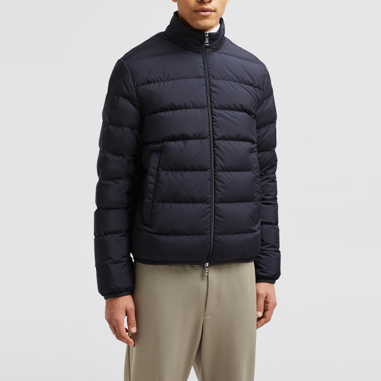 Moncler Baudinet Short Puffer Jacket Unisex Winter Down Midnight Blue J20911A0007754A81778 圖 5