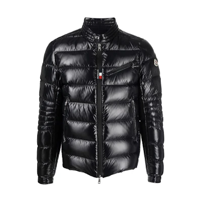 Moncler Baunard Zip Quilted Down Jacket Winter Black G20911A0000468950999