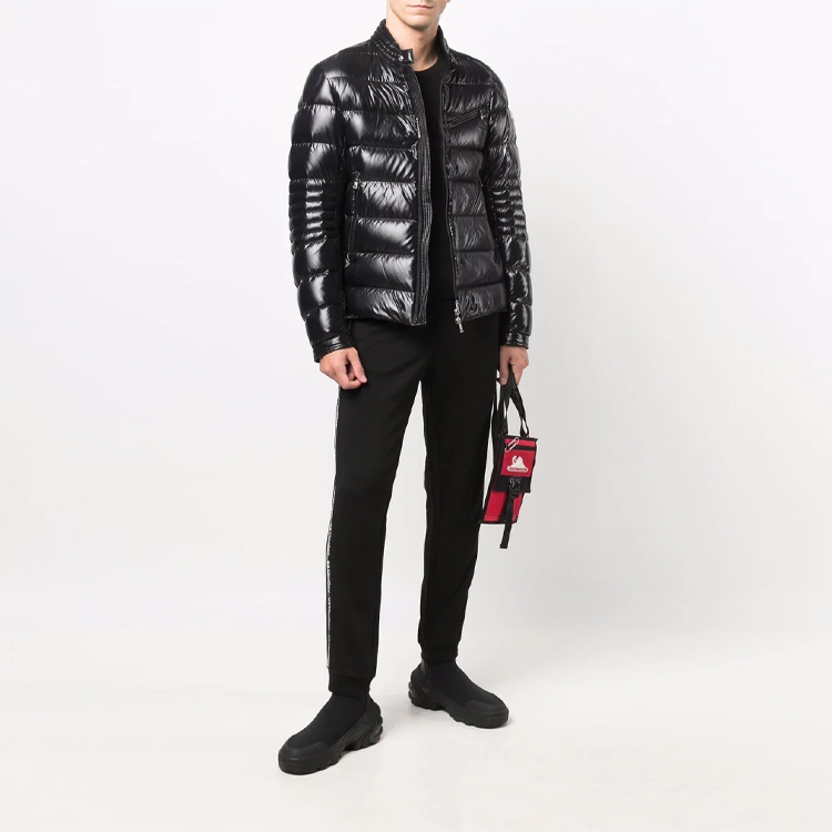 Moncler Baunard Zip Quilted Down Jacket Winter Black G20911A0000468950999 圖 3