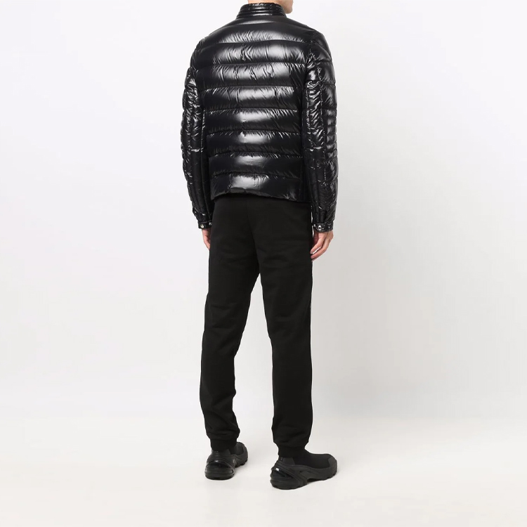 Moncler Baunard Zip Quilted Down Jacket Winter Black G20911A0000468950999 圖 4
