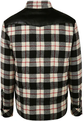 Moncler Jaket Beige Kotak-Kotak dengan Kerah Kontras. 1A00001549UD999 Lookbook Moncler Jaket Beige Kotak-Kotak dengan Kerah Kontras. 1A00001549UD999