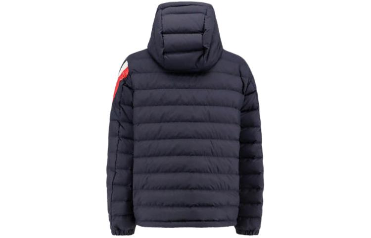 Moncler BERARD Logo Patch Hooded Zip Long Sleeve Down Jacket Unisex Blue 0911A0001254A81778 圖 3