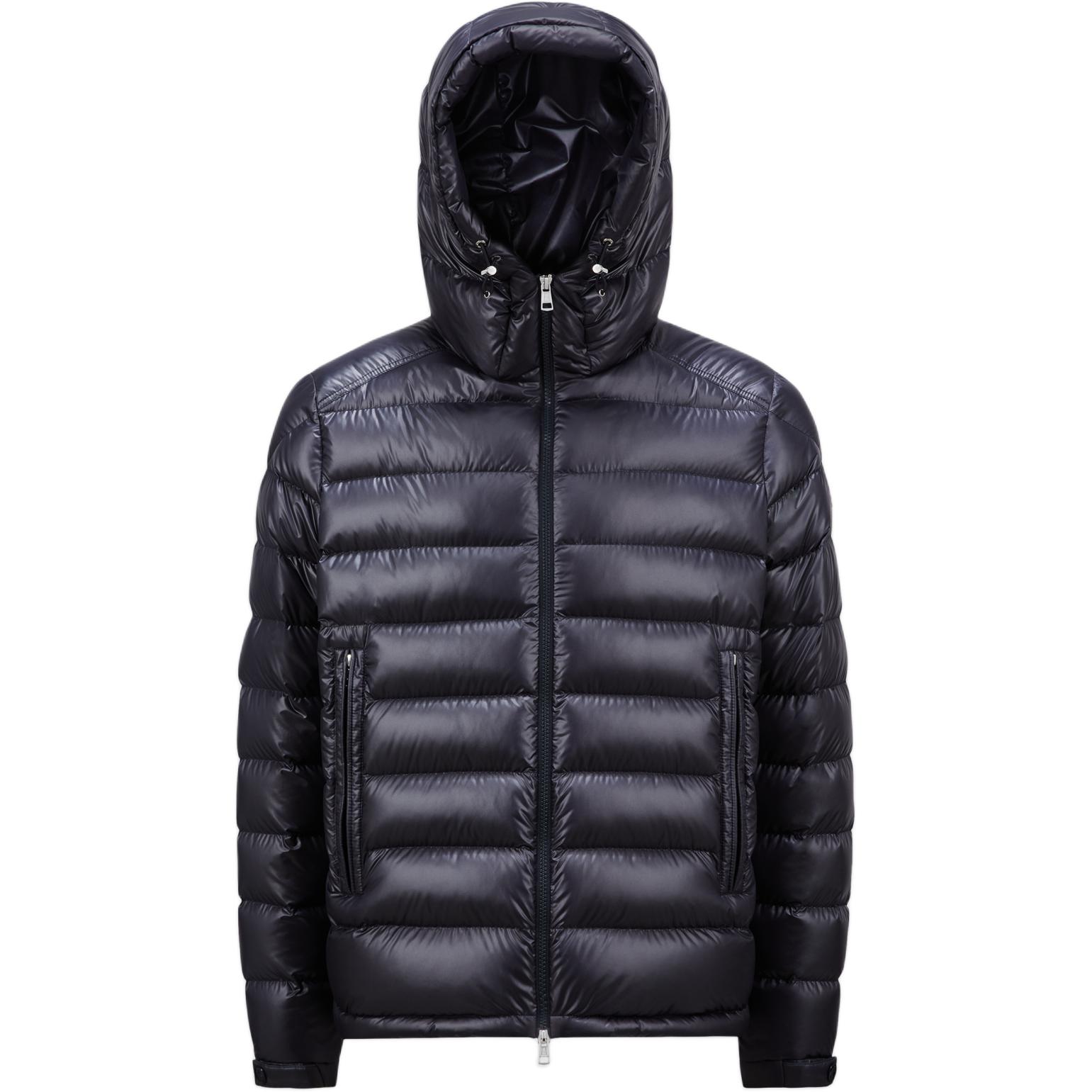 Moncler Besines Short Waterproof Down Jacket Midnight Blue Unisex J20911A00003597EX779