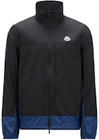 Moncler Black & Blue Stand Collar Zip-Up Jacket J10911A00135596TMP97 Moncler Black & Blue Stand Collar Zip-Up Jacket J10911A00135596TMP97
