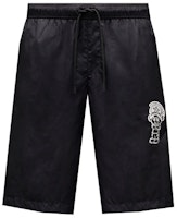 Moncler Black Casual Logo Print Solid Shorts H10922C0000253326999 Moncler Black Casual Logo Print Solid Shorts H10922C0000253326999