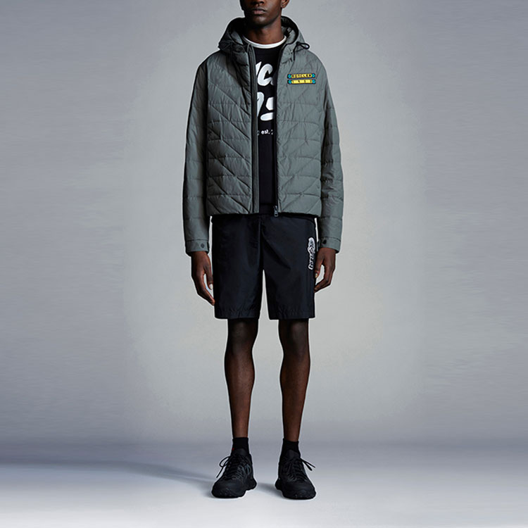 Lookbook Moncler Black Casual Logo Print Solid Shorts H10922C0000253326999