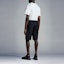 Shop Moncler Black Casual Logo Print Solid Shorts H10922C0000253326999