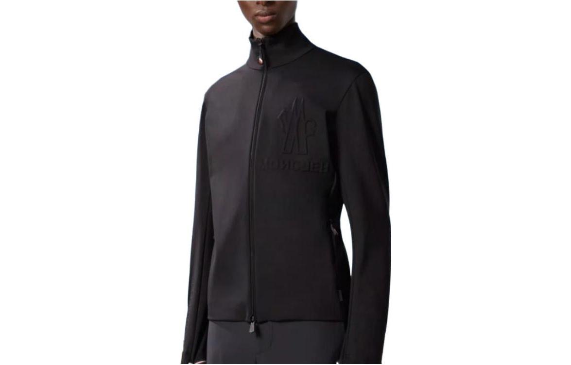 Moncler Black Casual Solid Stand-Collar Slim Long-Sleeve Jacket I10978G00003829H7999