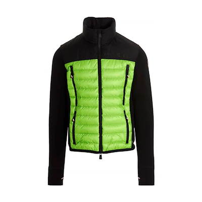 Moncler Black Colorblock Puffer Jacket with Stand Collar 8G00015-809HT-P98