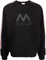 Moncler Black Cotton Crewneck Sweatshirt with Logo Embroidery 8G00050809LA99912BLACK Moncler Black Cotton Crewneck Sweatshirt with Logo Embroidery 8G00050809LA99912BLACK