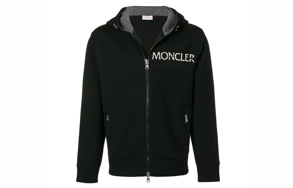 Moncler Black Cotton Hoodie Jacket 842150083145999 圖 2