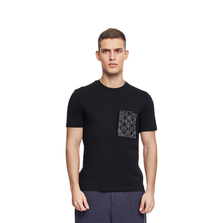 Moncler Black Diamond Logo Pocket Casual Short Sleeve T-Shirt I20918C000298390T999 圖 8
