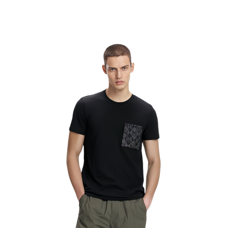 Moncler Black Diamond Logo Pocket Casual Short Sleeve T-Shirt I20918C000298390T999 圖 9