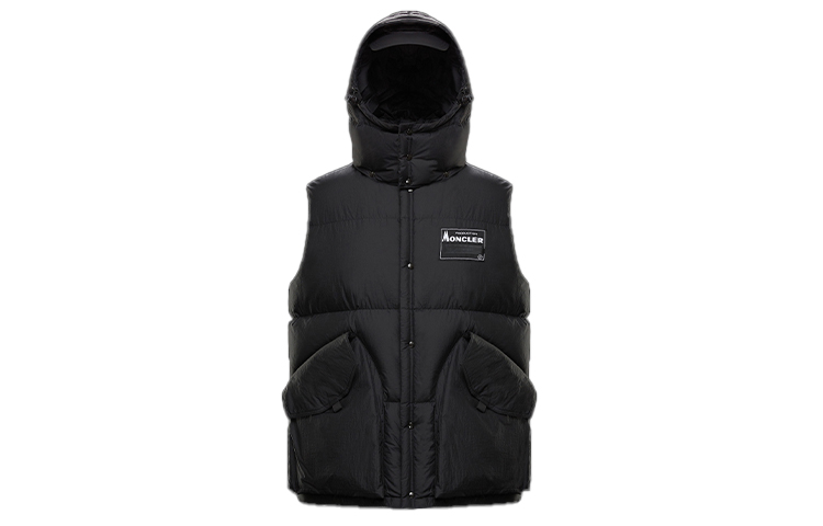 Moncler Black Down Gilet with Back Pocket and Lightning Detail 09U1B51210539YK999 圖 2