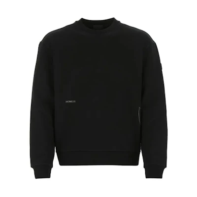 Moncler Black Geometric Logo Crewneck Pullover Sweater 8G00016899FL999