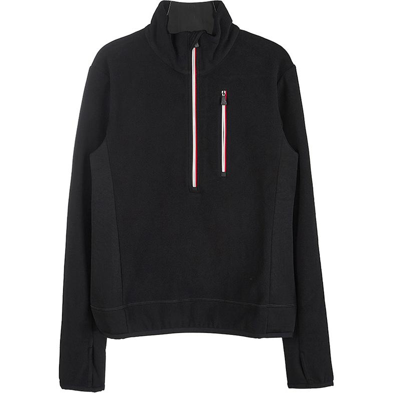 Moncler Black Half-Zip Long-Sleeve Pullover Sweater 8G00017-80093-999