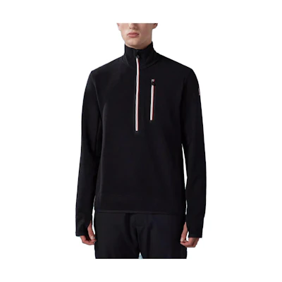 Moncler Black Half-Zip Pullover Sweatshirt Long Sleeve I20978G0003680093999
