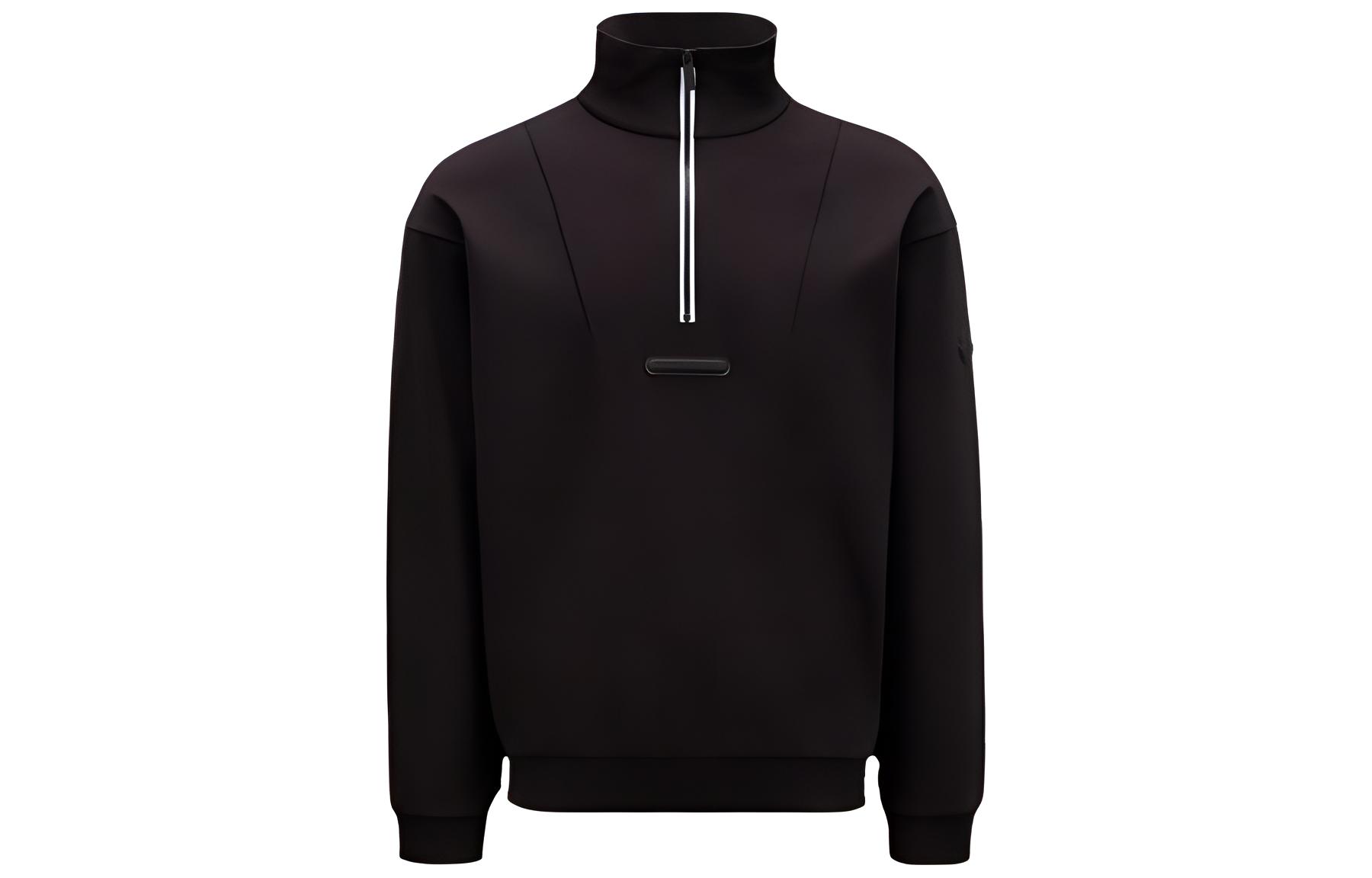 Moncler Black High-Neck Solid Color Sweatshirt I10918G00016899W4999