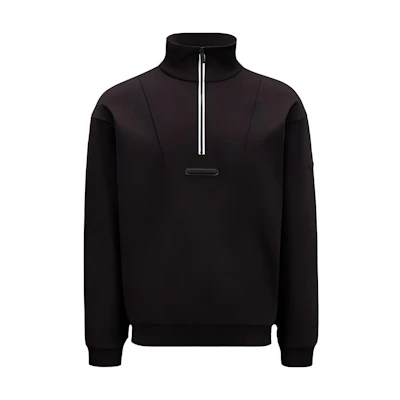 Moncler Black High-Neck Solid Color Sweatshirt I10918G00016899W4999