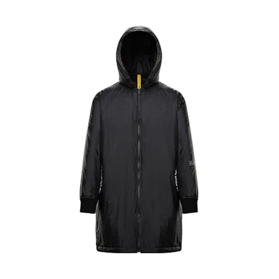 Moncler Black Hooded Mid-Length Parka Coat 1C8001068953999
