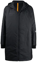Lookbook Moncler 黑色連帽中長款羽絨外套 1C8001068953999